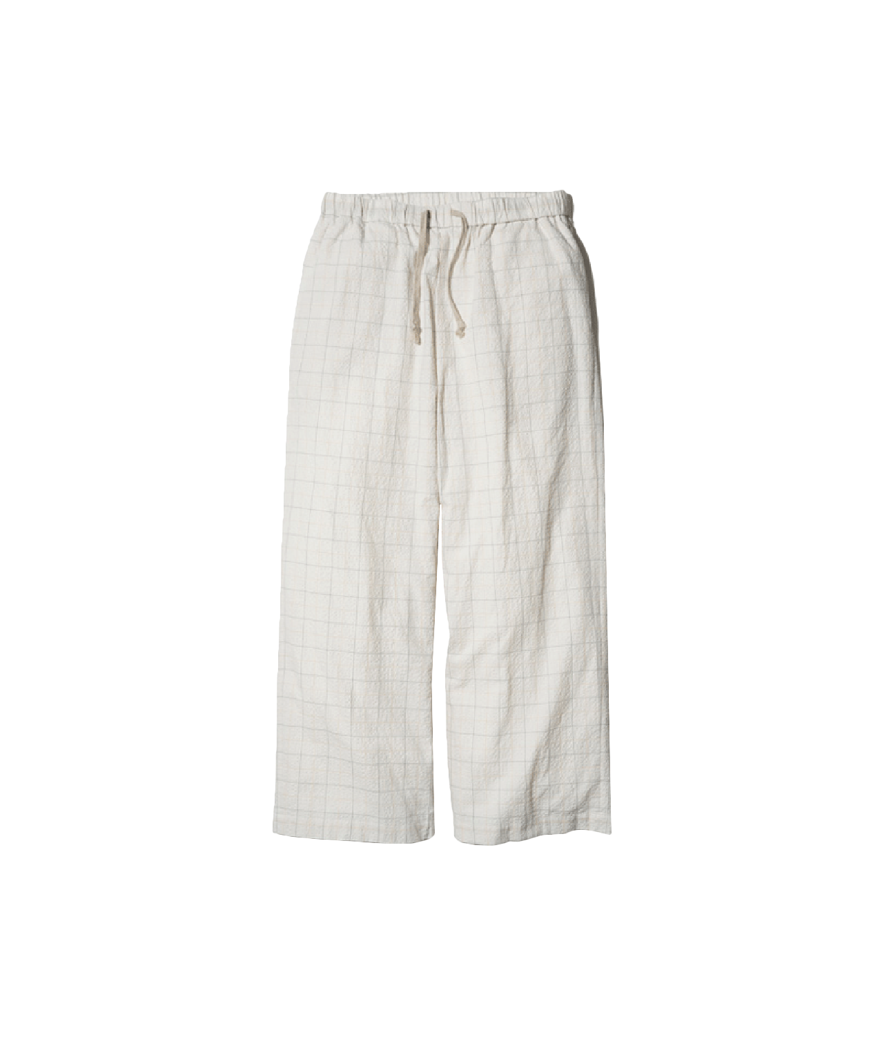 Handloom Cotton Blue Window Check Straight Pant – Fabnest